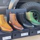 Burnished Calfskin & Suede Slip-On Boot