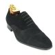 Cap Toe Leather Suede Slip on